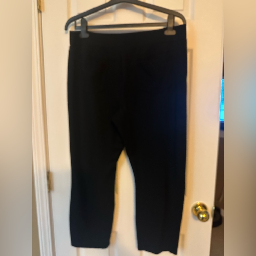 Colleen Lopez Black Straight Leg Ankle Ponte Pants Size XL - Picture 3 of 7